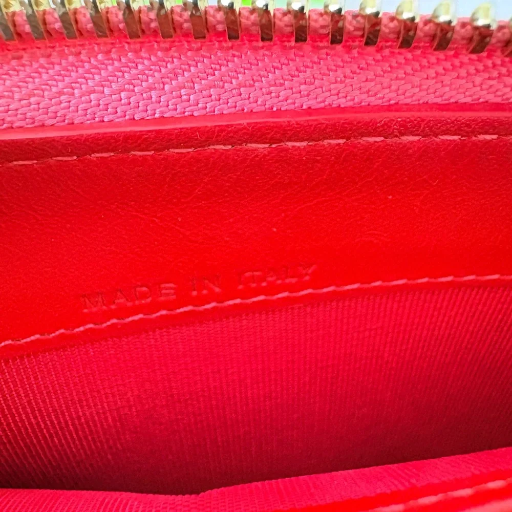 Christian Louboutin‎ Panettone Bubble Gum Pink Studded Zippy Wallet - Picture 14 of 16